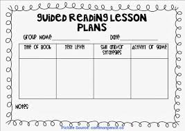 Regular Lesson Plan Sample Reading Small Group Lesson Plan