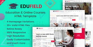 Edufield Education Online Courses Html Template By Envytheme