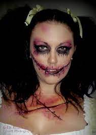 dead doll face paint body painting by cat