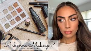 testing out arbonne makeup full face