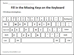 Learning The Computer Keyboard Layout Fill In The Missing