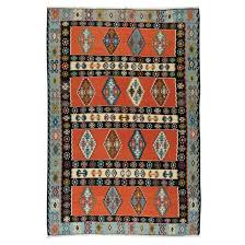 hand woven turkish kilim rug made