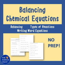 balancing chemical equations word