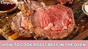 how to make roast beef in the oven