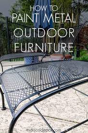 how to paint outdoor metal furniture