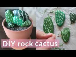 Diy Cactus Decor Rock Cactus