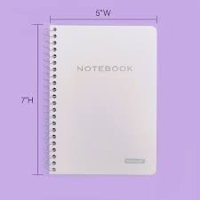 notebook spiral poly cover 5 x 7 100