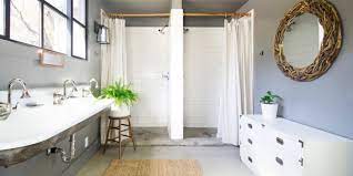 A walk in shower, subway tile, new lighting and modern farmhouse decor opens and brightens the space. 33 Modern Farmhouse Bathroom Ideas Sebring Design Build
