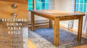 reclaimed wood dining table build