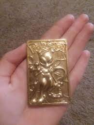 Golden Mewtwo promotional card from theaters airing the 1st Pokemon movie  (I think). Anyone else have these? | Pokemon movies, Pokemon, Mewtwo