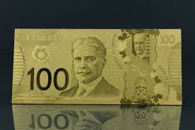 Half dollar has never been made of gold. 24k Gold Foil Canadian One Hundred Dollar Bill