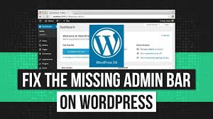 wordpress admin bar not showing how