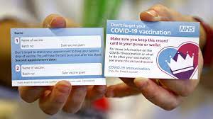 Customs and border protection officers seizing more than 3,000 of the fake cards, en route to recipients nationwide, to date. This Is What The U K S Covid 19 Vaccination Cards Will Look Like Ctv News