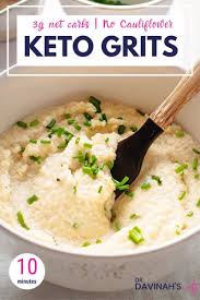 easy keto grits no cauliflower dr