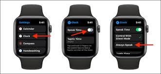 apple watch speak the time out loud
