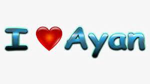 ayan love name heart design png ajay