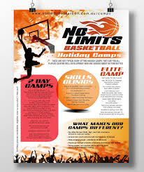 Modern Professional Flyer Design For No Limits Basketball