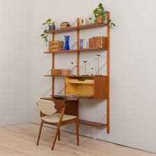 Danish Mid Century Teak Wall Unit 1960s