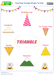 Teaching Triangle Shape To Kids | Shapes for kids, Learning shapes, Art  drawings for kids