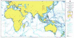 Ba Chart 4016 A Planning Chart For The Eastern Atlantic Ocean To The Western Pacific Ocean