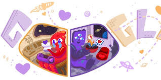 Sharon sara, a student at vaughn elementary, won this year's 'doodle for google' contest with her 'together. Google S New Valentine S Day Doodle Features 2 Adorable Aliens