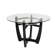 dining table with clear tempered glass