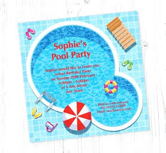 Swimming Birthday Party Invitations Zoli Koze