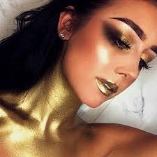 gold eyeshadow heats up makeup looks