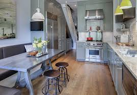 contemporary renovated kitchen in old