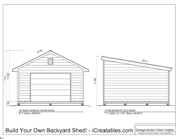 shed plans heights find out how tall