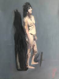Nude Model Of Lara Painting by Samir Bakr Bashrahil | Saatchi Art
