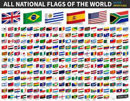 The american flag makes a colorful expression of patriotism. Alle Nationalflaggen Der Welt Klebstoff Papier Flag Design Premium Vektor