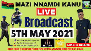 Maybe you would like to learn more about one of these? Mazi Nnamdi Kanu S Live Broadcast Today 5th May 2021 On Radio Biafra Esn Youtube