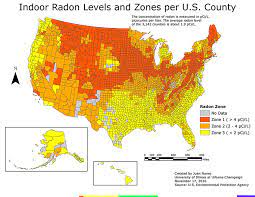 radon gas testin on home