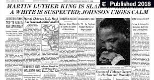 Shocks, prayers and a plea to reject blind violence.watch how the news of dr martin luther king jr's assassination spread across the united states.please. The Day King Was Shot 26 Times Articles That Told The Story The New York Times