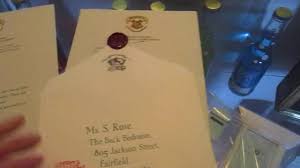 hogwarts acceptance letter order form