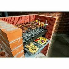 built in grill oven barbecue brick