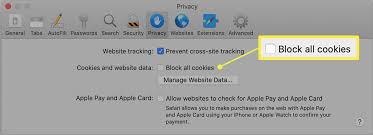 Step 4 next to cookies and website data, choose always allow to enable cookies in safari, and click always block to disable cookies on mac. How To Enable And Allow Cookies On Mac