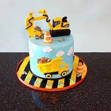 Construction Cake By The Custom Piece Of Cake Construction Birthday  gambar png