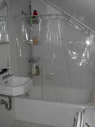 Shower Curtain With A Slanted Ceiling