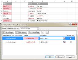 highlight duplicates in excel