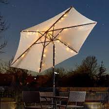 Solar Powered Parasol String Lights