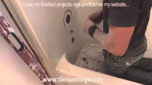 how to remove tub fiberglass shower