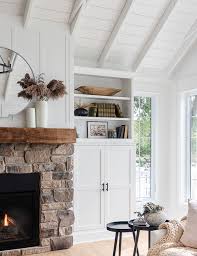 Neutral Fall Fireplace Mantel The