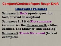 View rough draft usage in sample sentences. Ppt Compare Contrast Paper Rough Draft Powerpoint Presentation Free Download Id 2069236