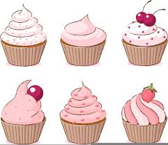 free cupcake clipart black and white