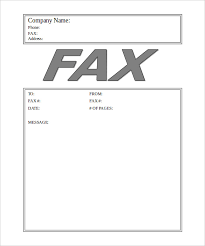 Free Printable Fax Cover Sheet Pdf Generic Fax Cover Sheet