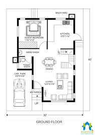 floor plan for 30 x 40 feet plot 3