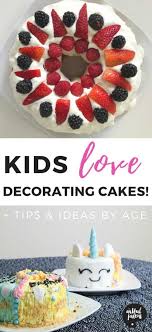 Instead of achieving the perfect look for your cake with piped frosting, you can get a creative look before getting started on any cake decorating, you'll have to choose a frosting. Kids Cake Decorating Fun Tips And Ideas For Different Ages