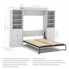 Bestar Audrea Queen Wall Bed In White